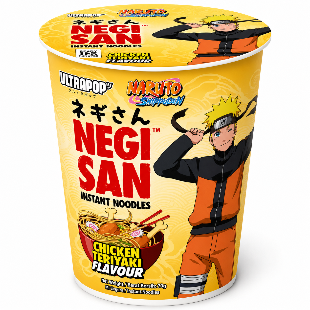 Ultrapop Negisan Cup Noodles "Naruto" Chicken Teriyaki 65g