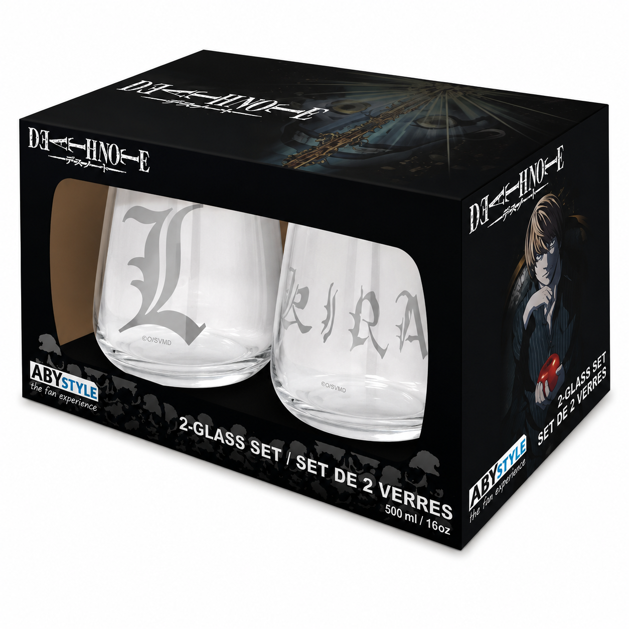 DEATH NOTE - 2 Glass Set Kira & L EUROPE