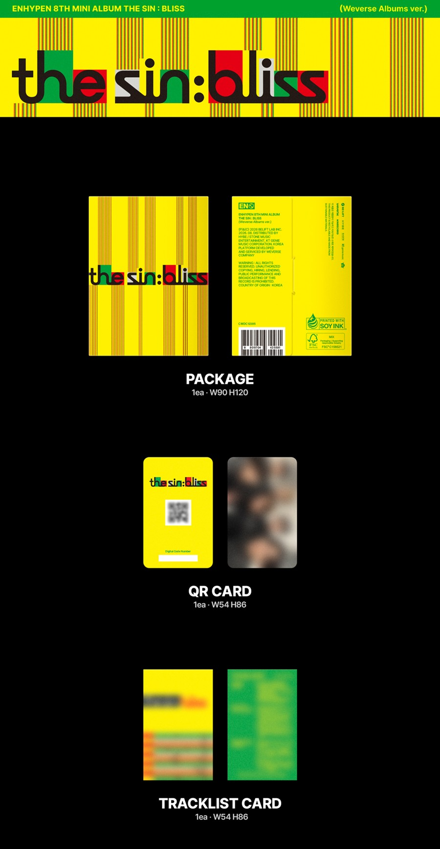 ENHYPEN – [THE SIN : BLISS] (Weverse Albums ver.)