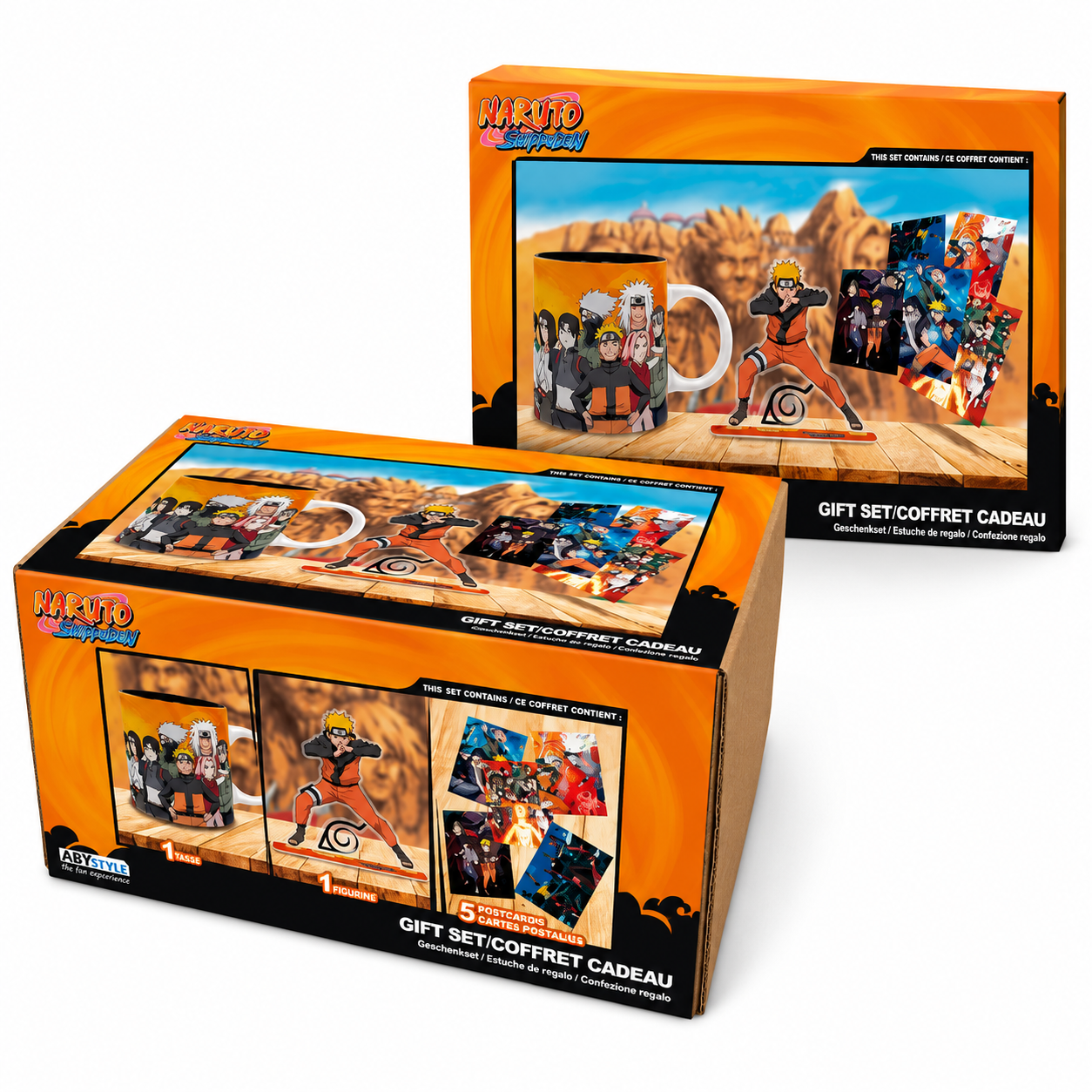 NARUTO SHIPPUDEN - Pck Mug320ml + Acryl® + Postcards "Naruto"