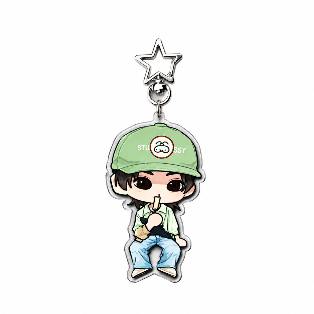 CORTIS - Chibi Acrylic Keychain (Green Cap)