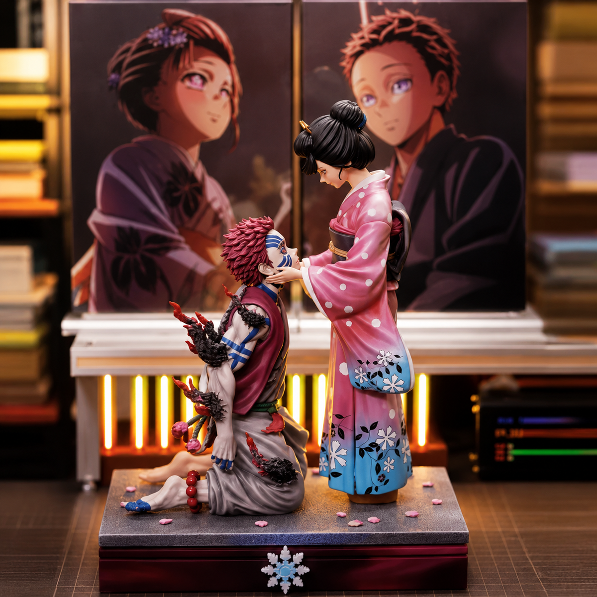 DEMON SLAYER - Figurine "Akaza & Koyuki" 27cm