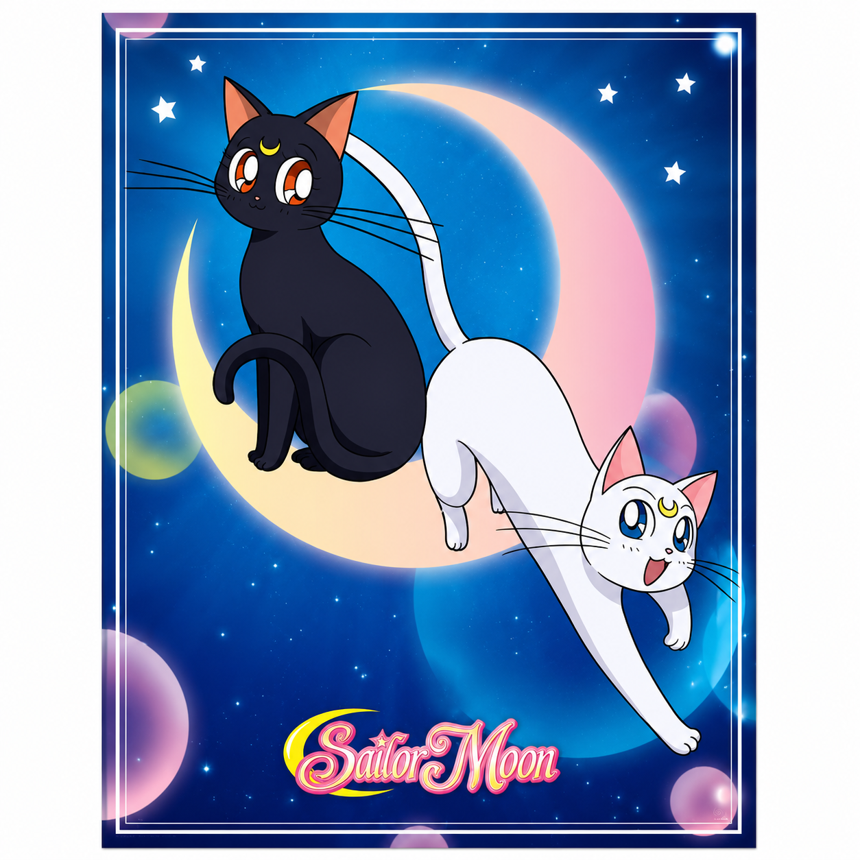 SAILOR MOON - Poster Chibi 52x38 - Luna & Artemis