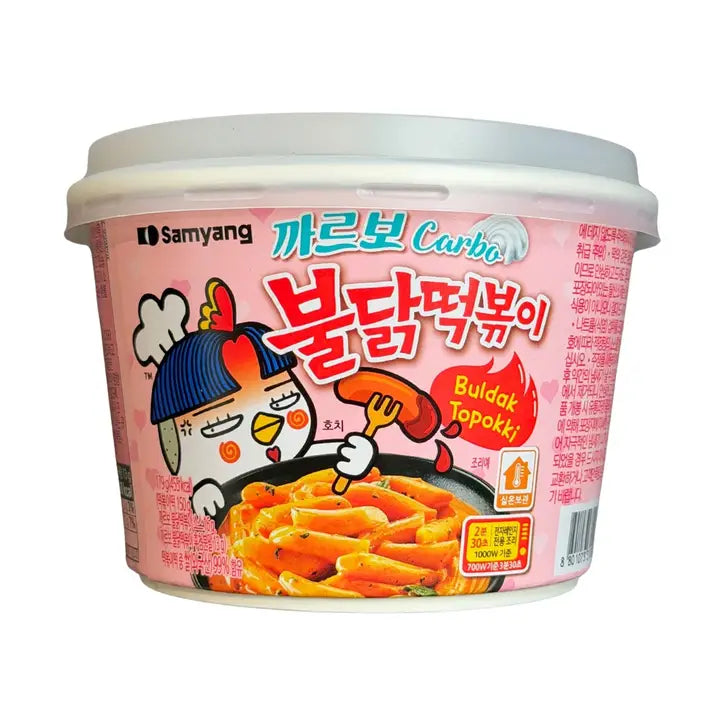 Samyang Buldak Carbonara Hot Chicken Topokki Rice Cake 179g