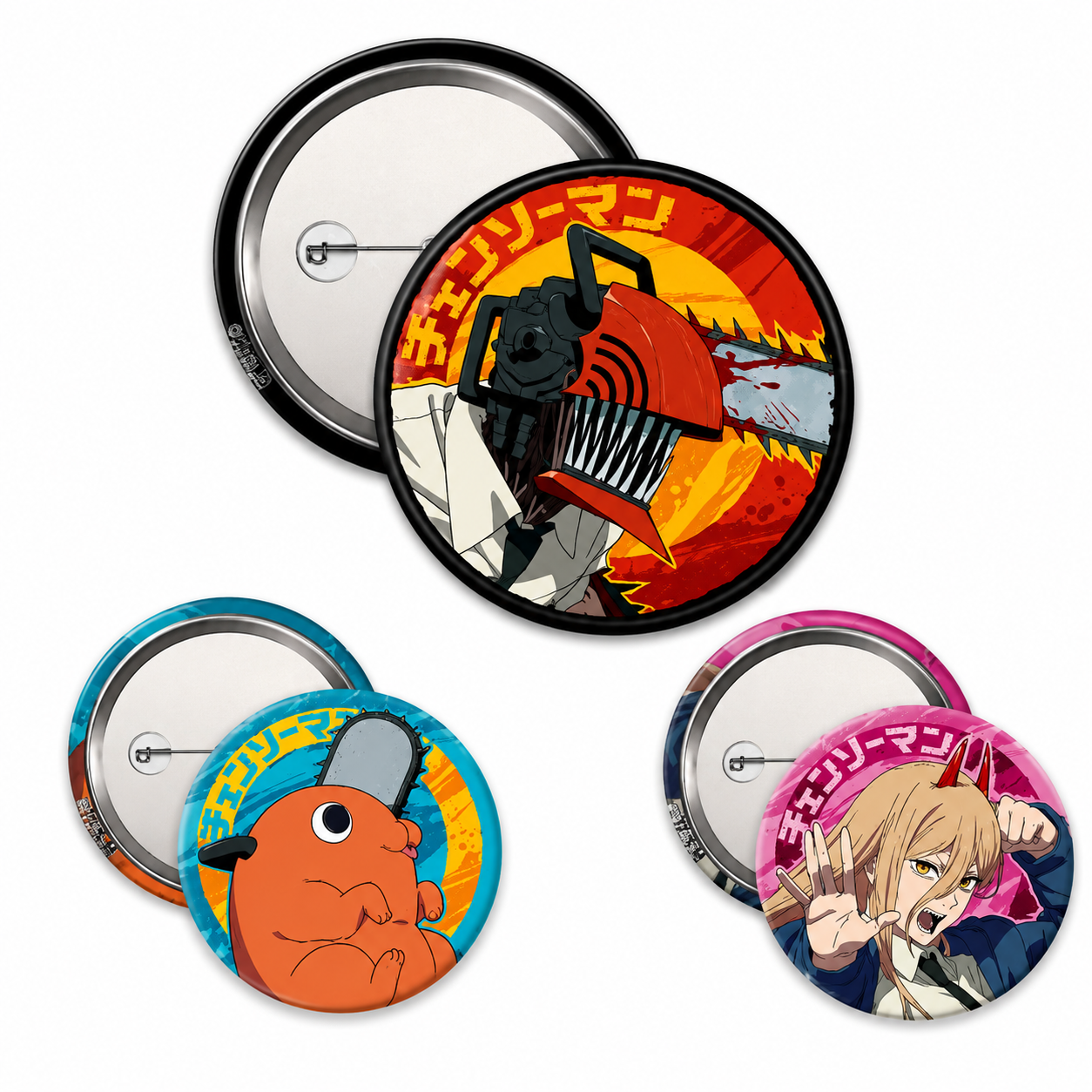 CHAINSAW MAN - Badge Pack - Denji, Devil, Pochita
