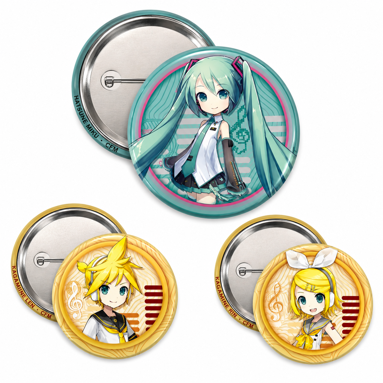 HATSUNE MIKU - Badge Pack - Miku & friends