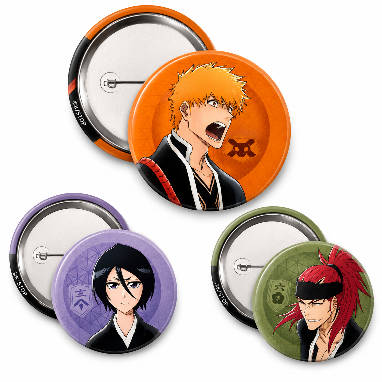 BLEACH TYBW - Badge Pack - Ichigo, Rukia, Renji