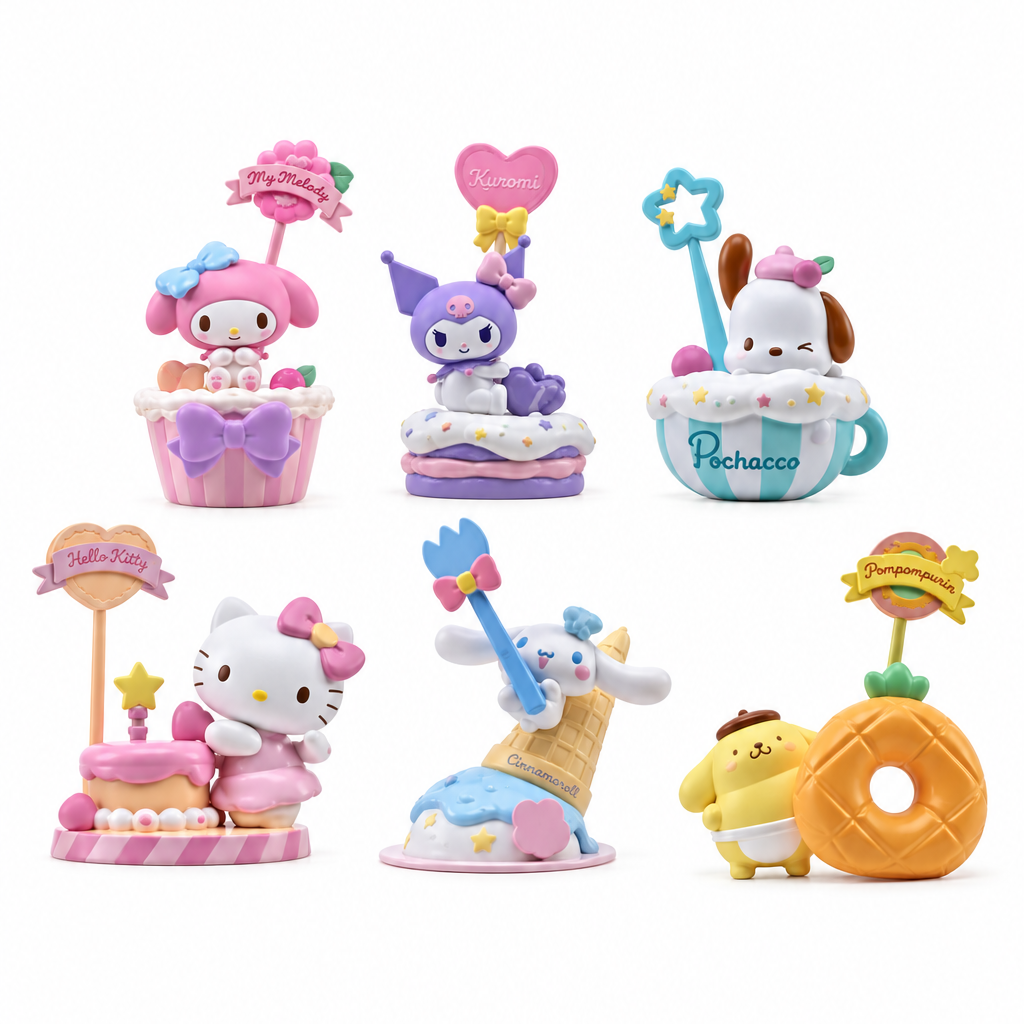 Sanrio Memo Stand Party Time Series Mini Figures Hello Kitty and Friends