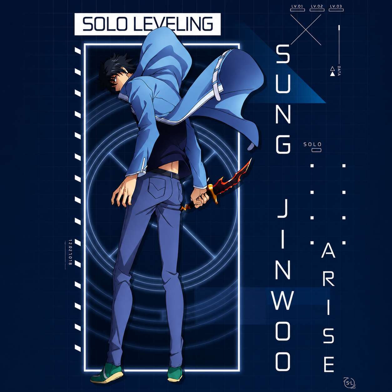 SOLO LEVELING - Poster Chibi 52x38 - Jinwoo Arise