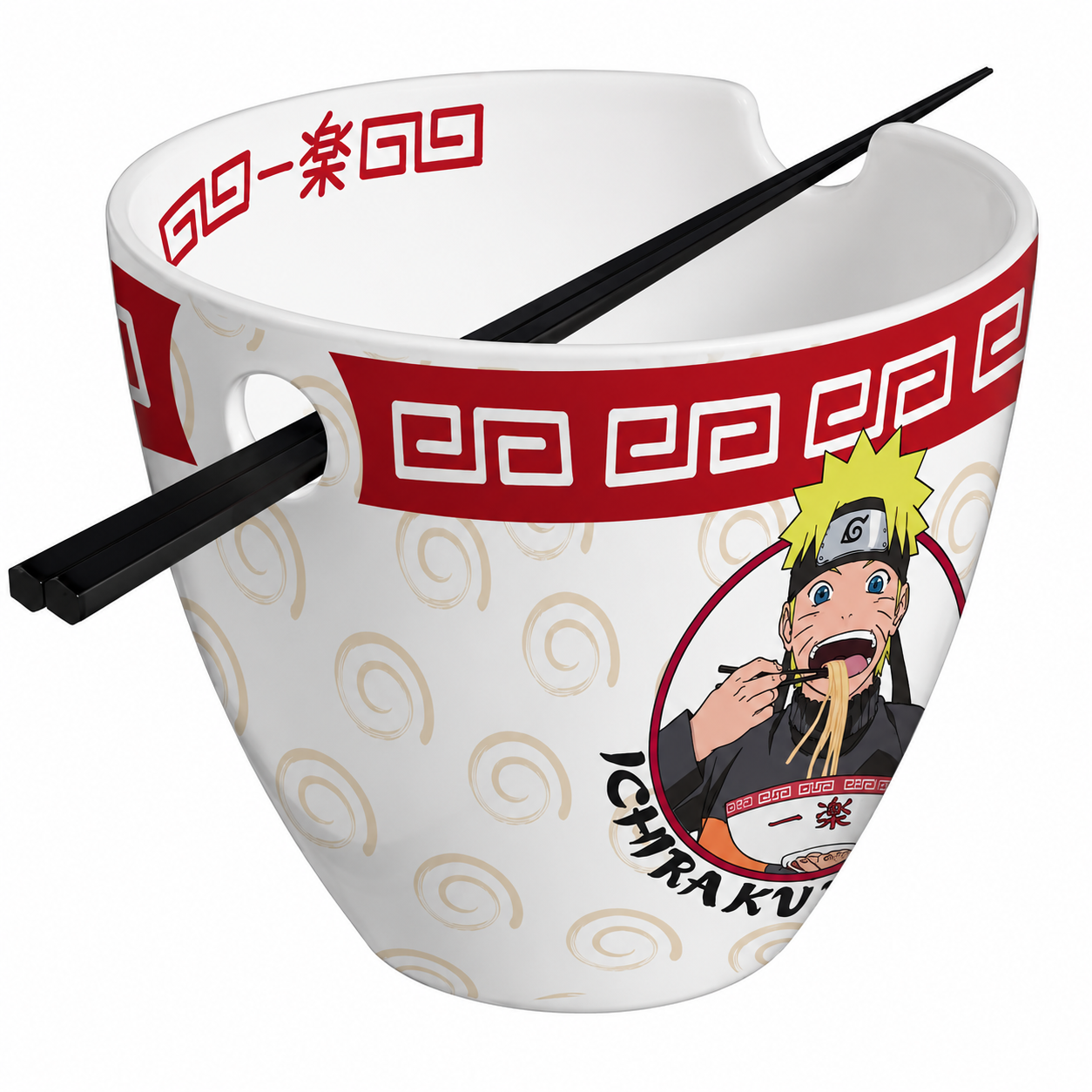 NARUTO SHIPPUDEN - Ramen Bowl with chopsticks - "Ichiraku Ramen"