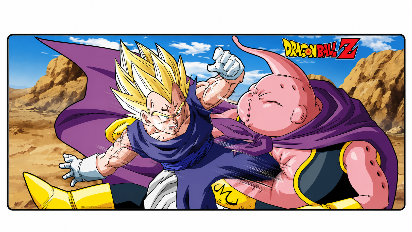 DRAGON BALL - Mousepad XXL 90x40 - Buu vs Majin Vegeta