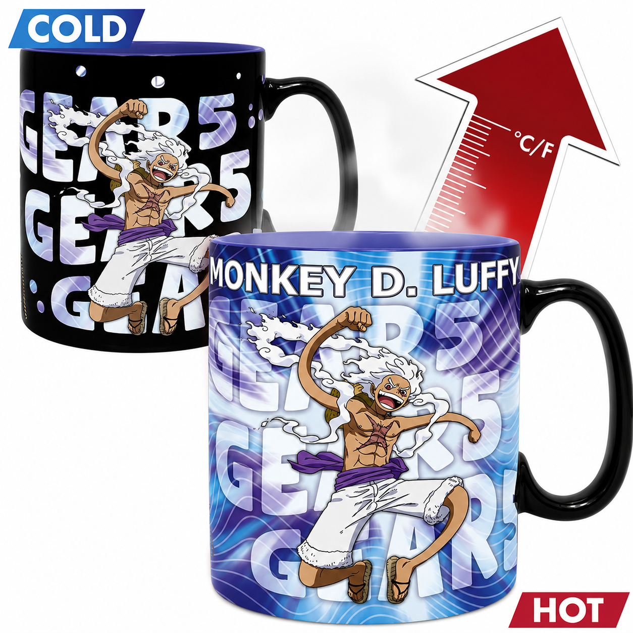 ONE PIECE - Mug Heat Change - 460ml - Gear 5th
