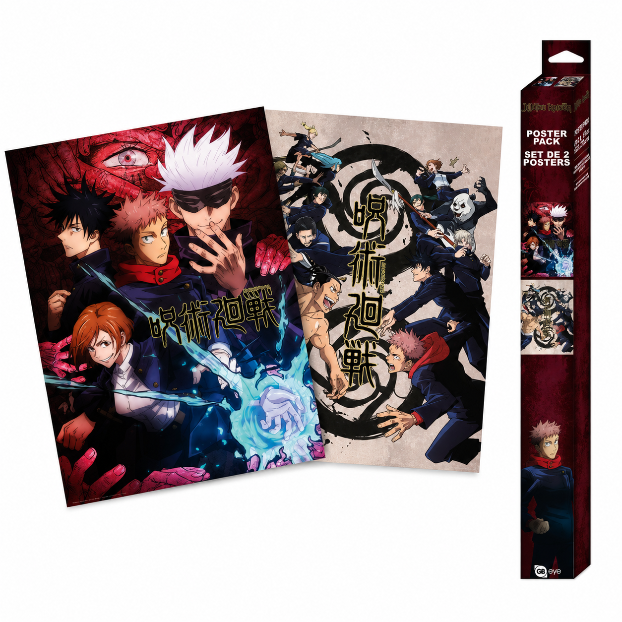 JUJUTSU KAISEN - Set 2 Posters Chibi 52x38 - Group and schools