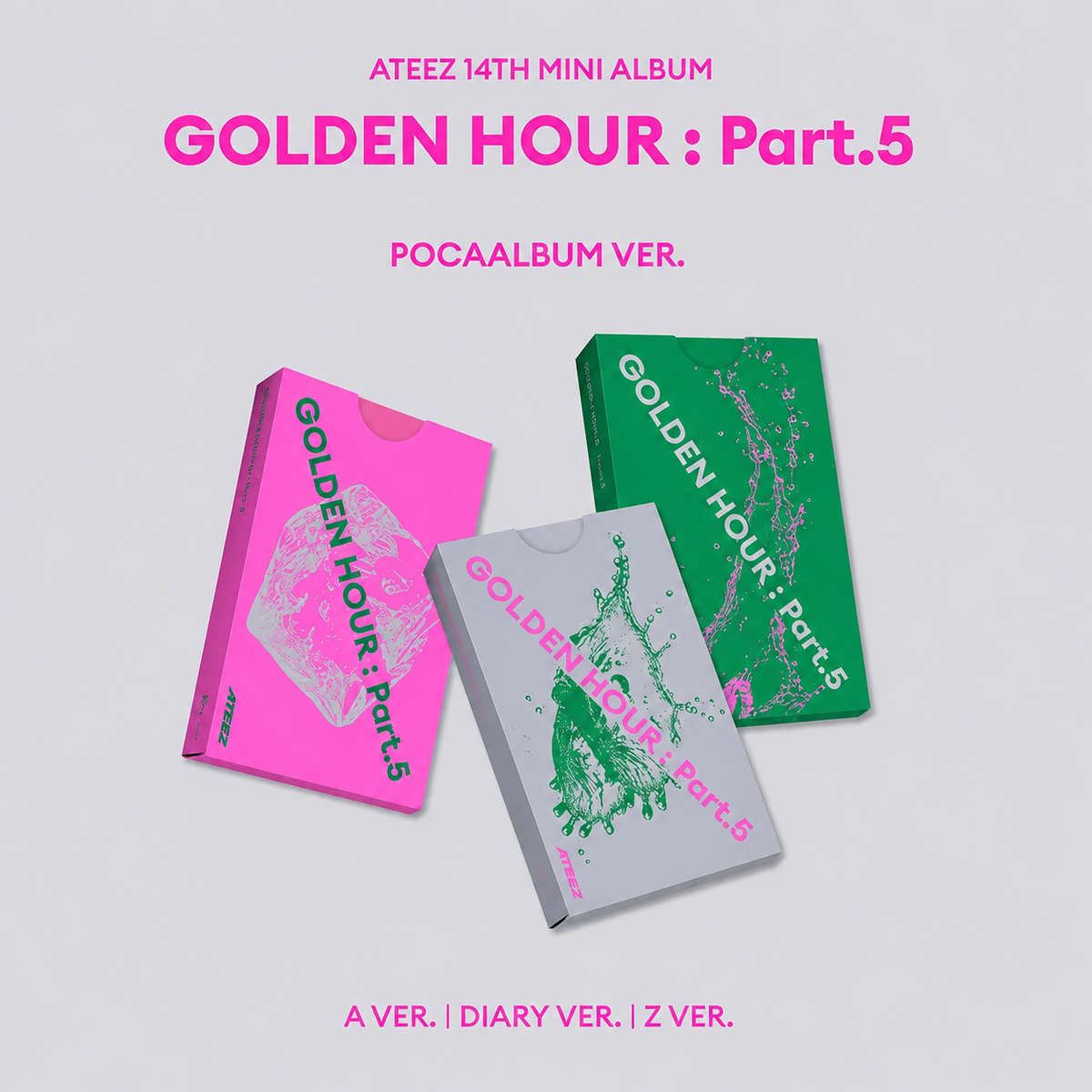ATEEZ - 14th Mini Album [GOLDEN HOUR : Part.5] (POCAALBUM) (RANDOM)