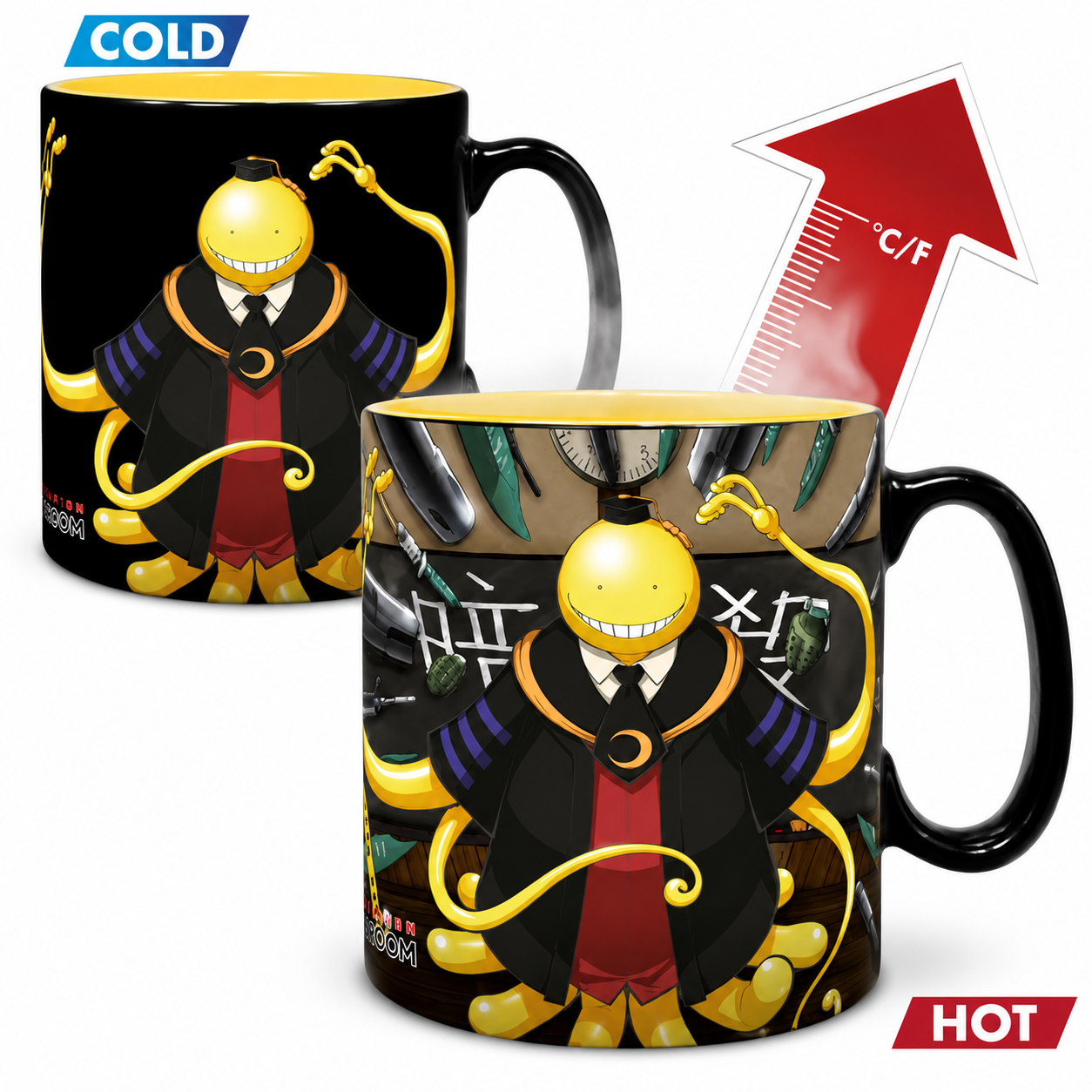 ASSASSINATION CLASSROOM - Mug HeatChange -460ml- Koro