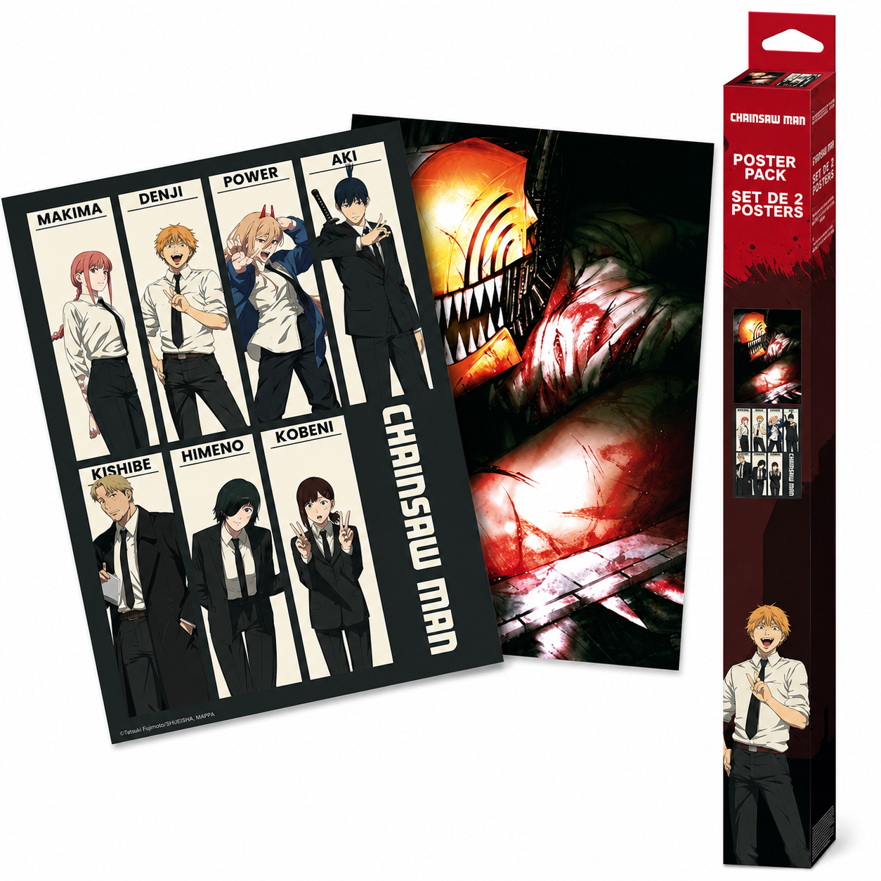 CHAINSAW MAN - Set 2 Posters Chibi 52x38 - Devil Hunters