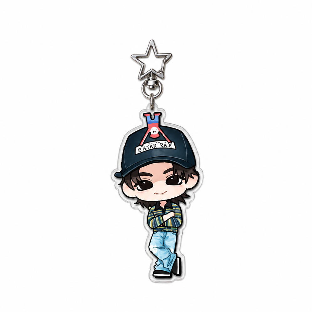 CORTIS - Chibi Acrylic Keychain (Black Cap)