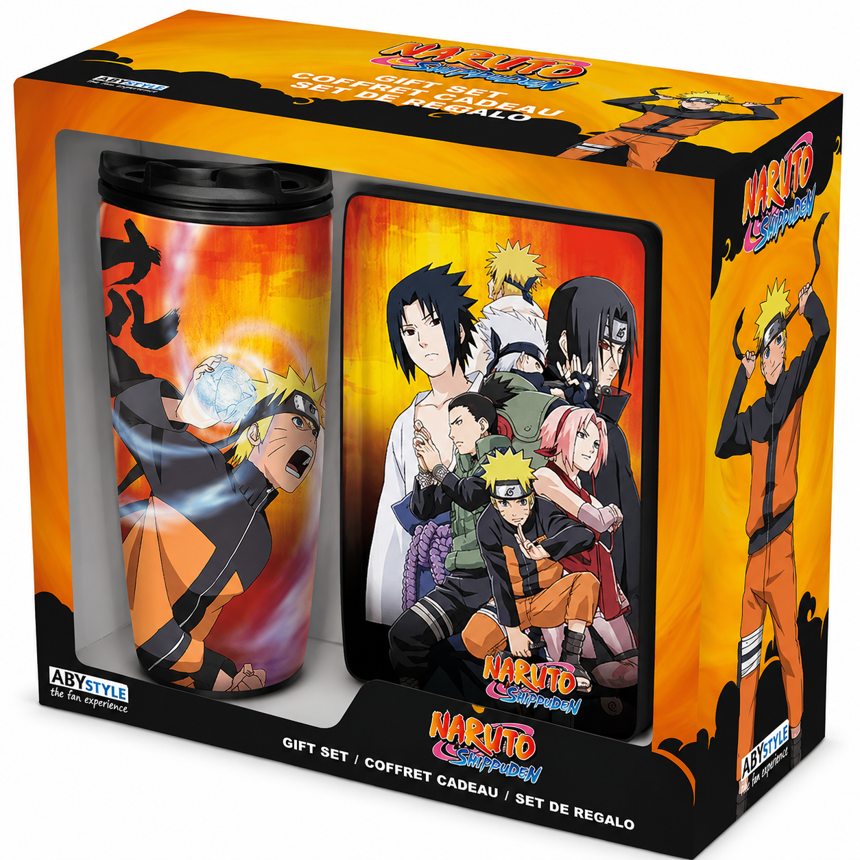 NARUTO SHIPPUDEN - Gift set Mug Tumbler + Notebook