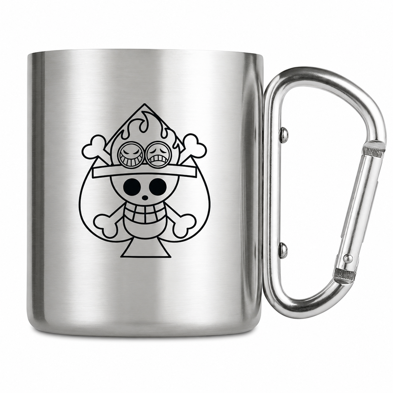 ONE PIECE - Mug carabiner - Ace & Skull