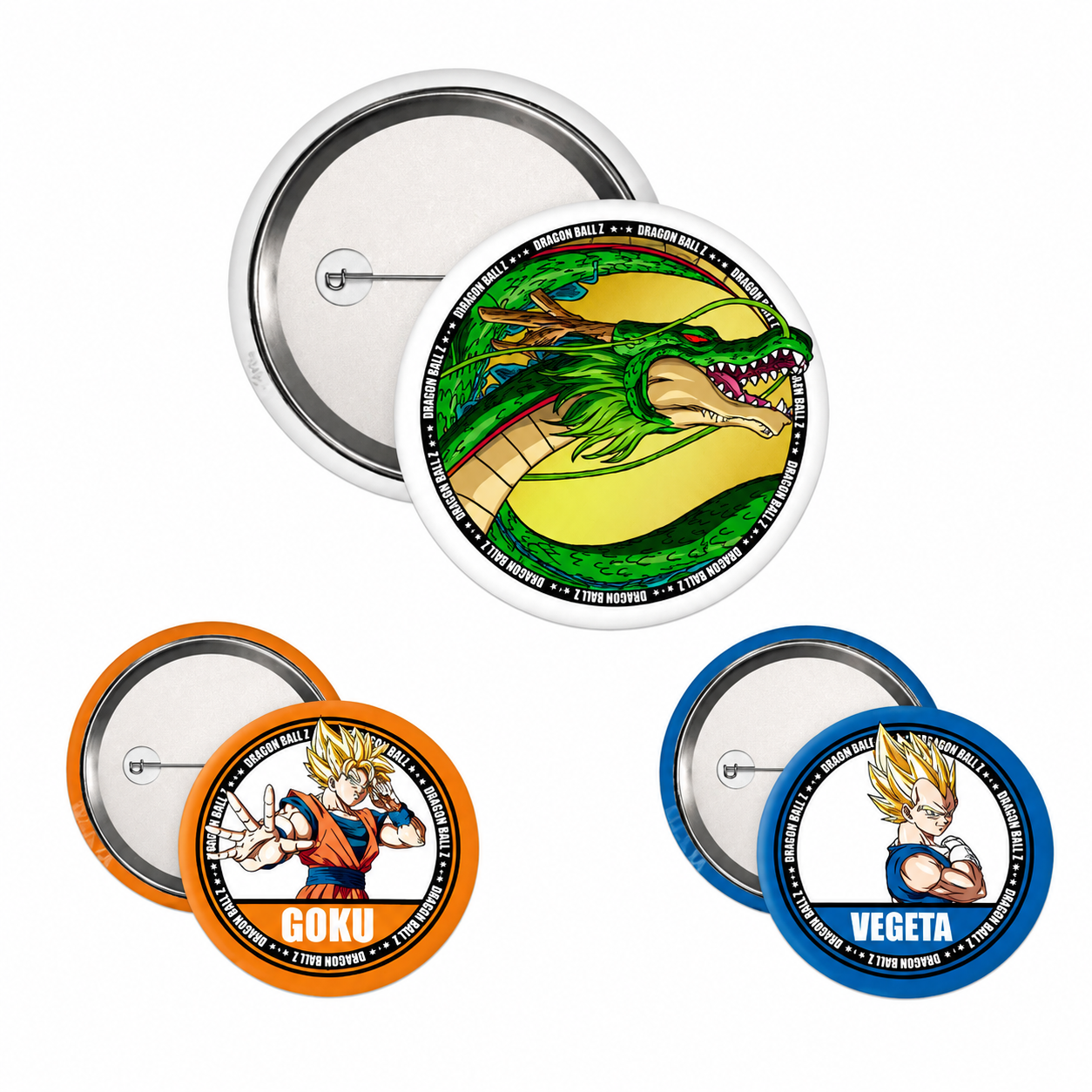 DRAGON BALL - Badge Pack - DBZ/Goku, Vegeta & Shenron