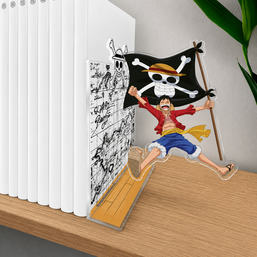 ONE PIECE - Acryl® Bookend - Luffy with his flag