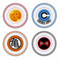 DRAGON BALL - Set of 4 Plates - Emblems