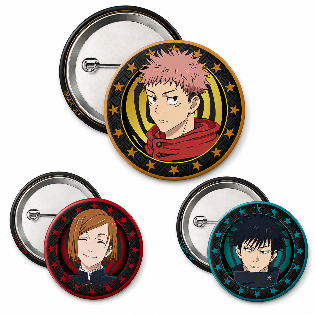 JUJUTSU KAISEN - Badge Pack - Yuji, Megumi & Nobara