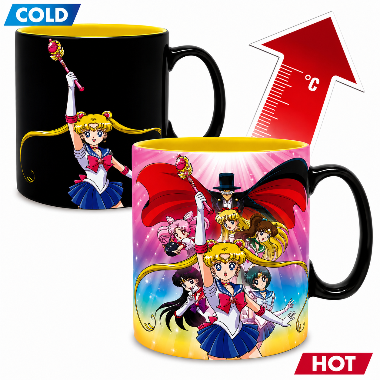 SAILOR MOON - Mug Heat Change - 460 ml - Group