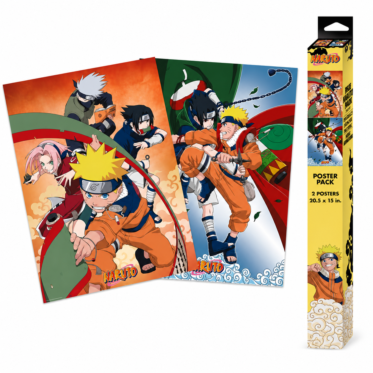 NARUTO - Set 2 Posters Chibi 52x38 - Team