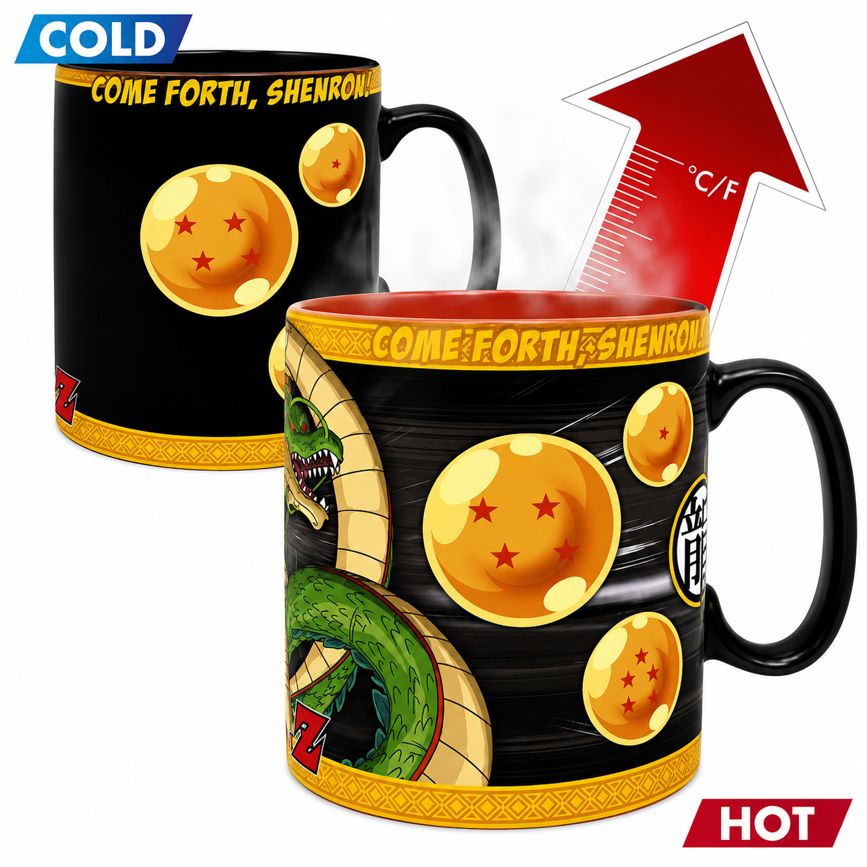 DRAGON BALL - Mug Heat Change - 460 ml - DBZ/Shenron