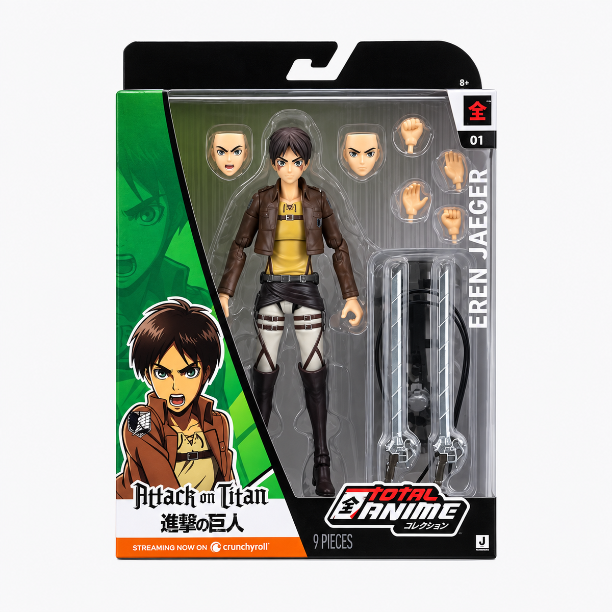 TOTAL ANIME Attack on Titan Figure, 15 cm