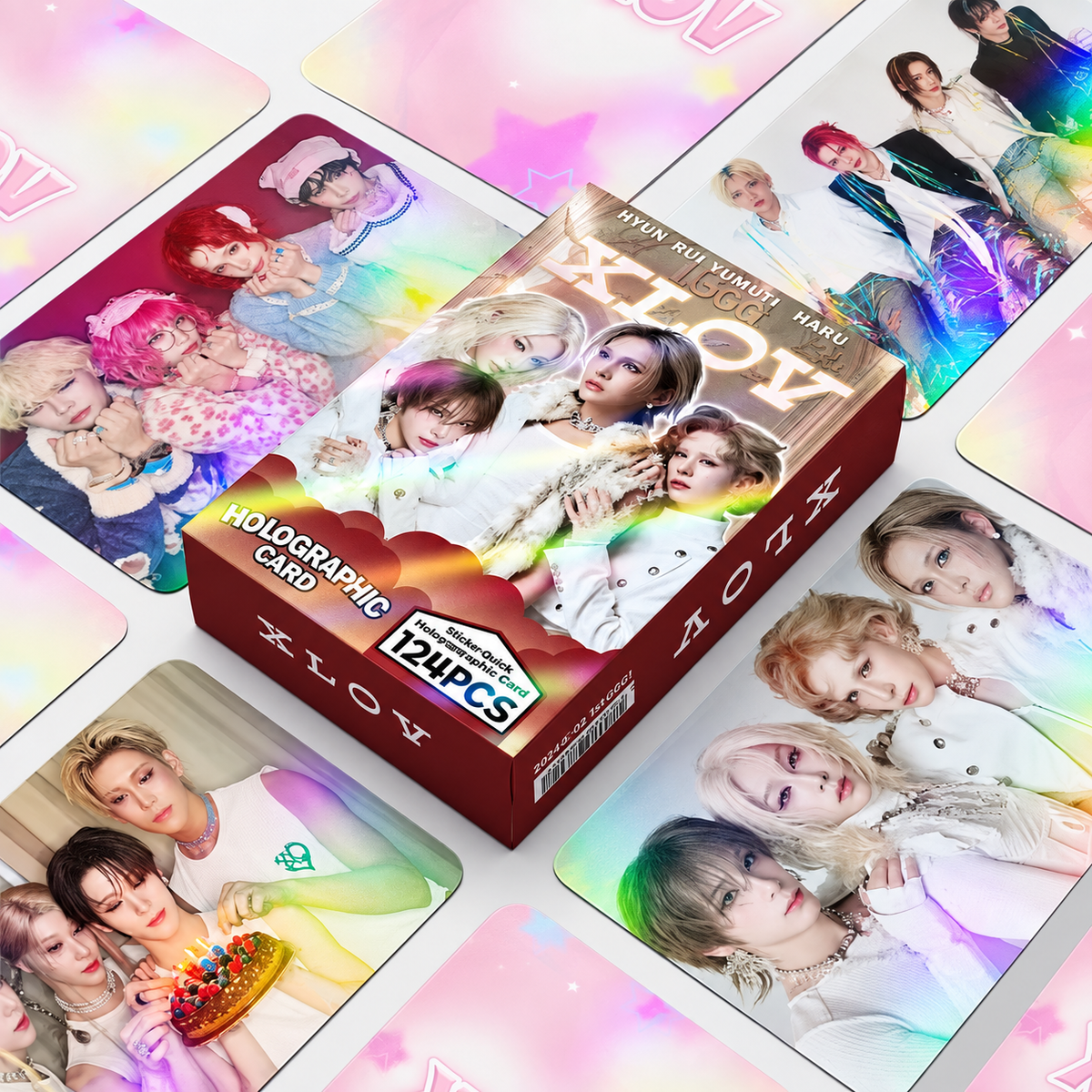 XLOV Holographic Photocard Set - 124pcs