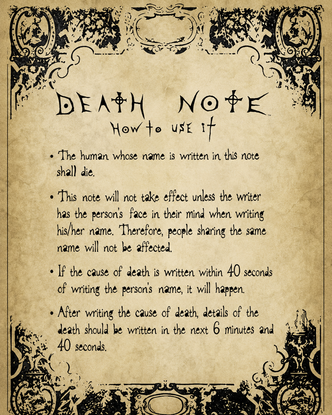 DEATH NOTE - Poster Maxi 91.5x61 FSC Mix - Rules