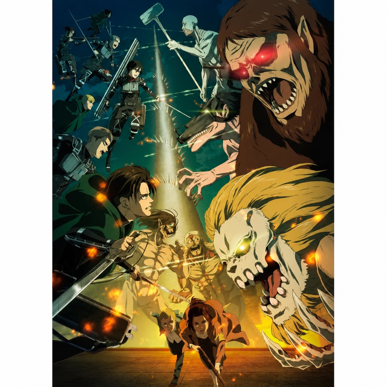 ATTACK ON TITAN - Poster Chibi 52x38 - Paradis vs Marley