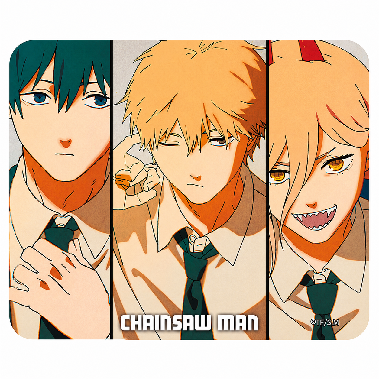 CHAINSAW MAN - Flexible mousepad - Denji, Aki & Power