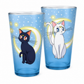 SAILOR MOON - Large Glass - 400ml - Luna & Artemis