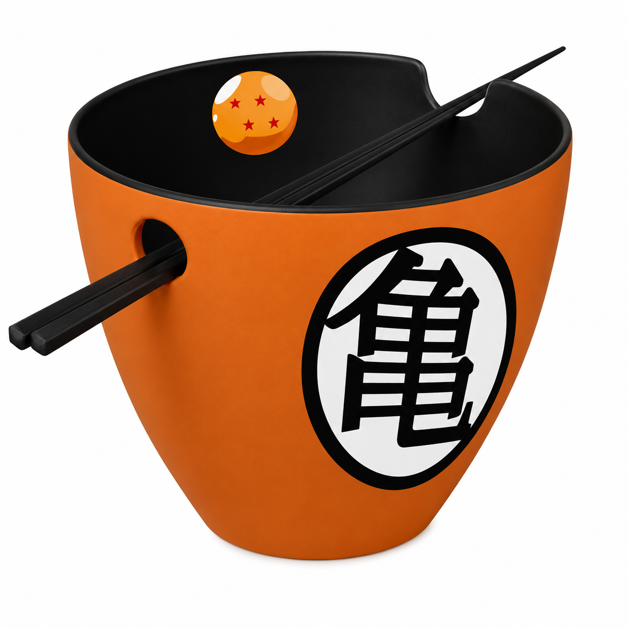 DRAGON BALL - Ramen Bowl with chopsticks - "Goku symbols"