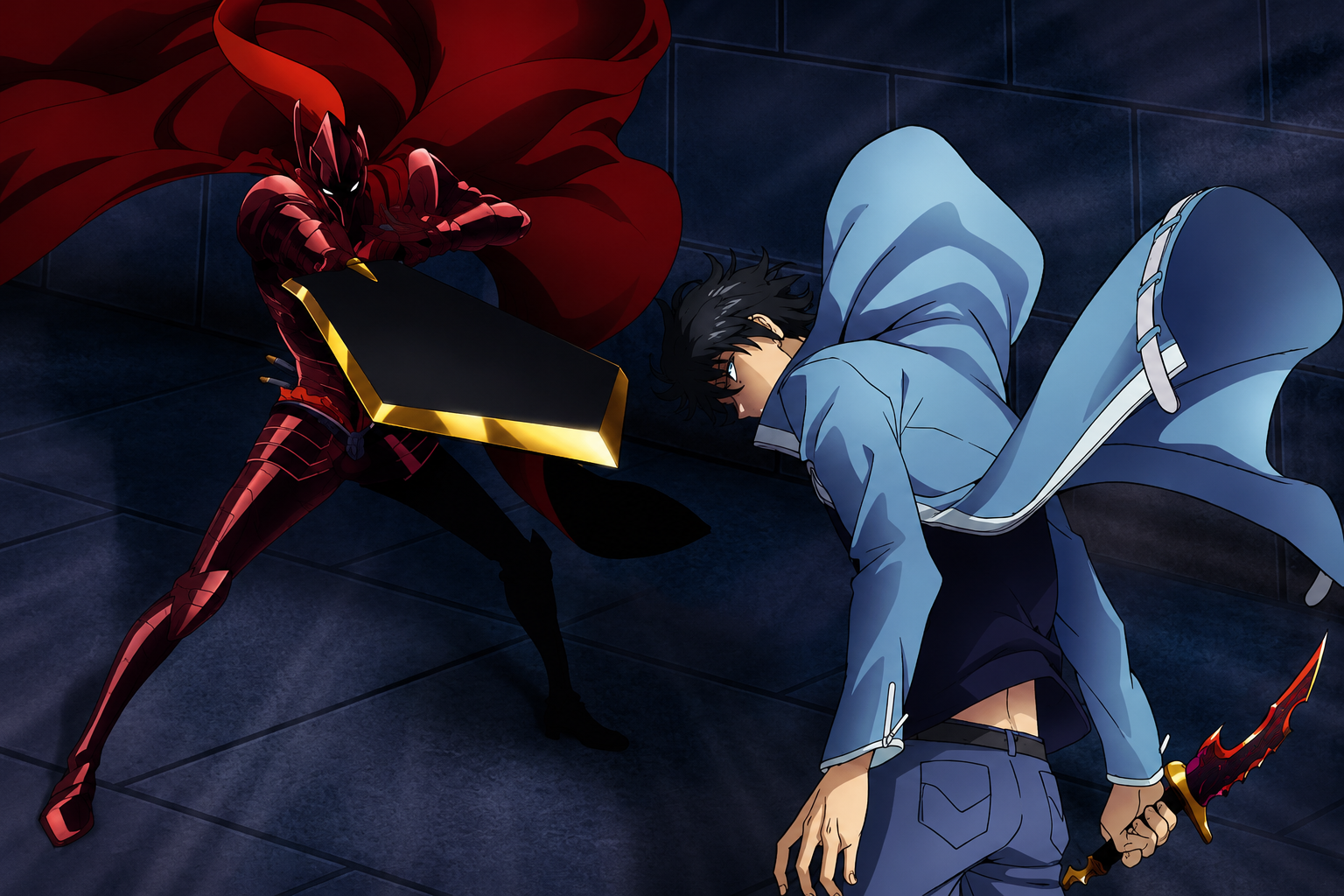 SOLO LEVELING - Poster Maxi 91.5x61 FSC Mix - Jinwoo vs Igris