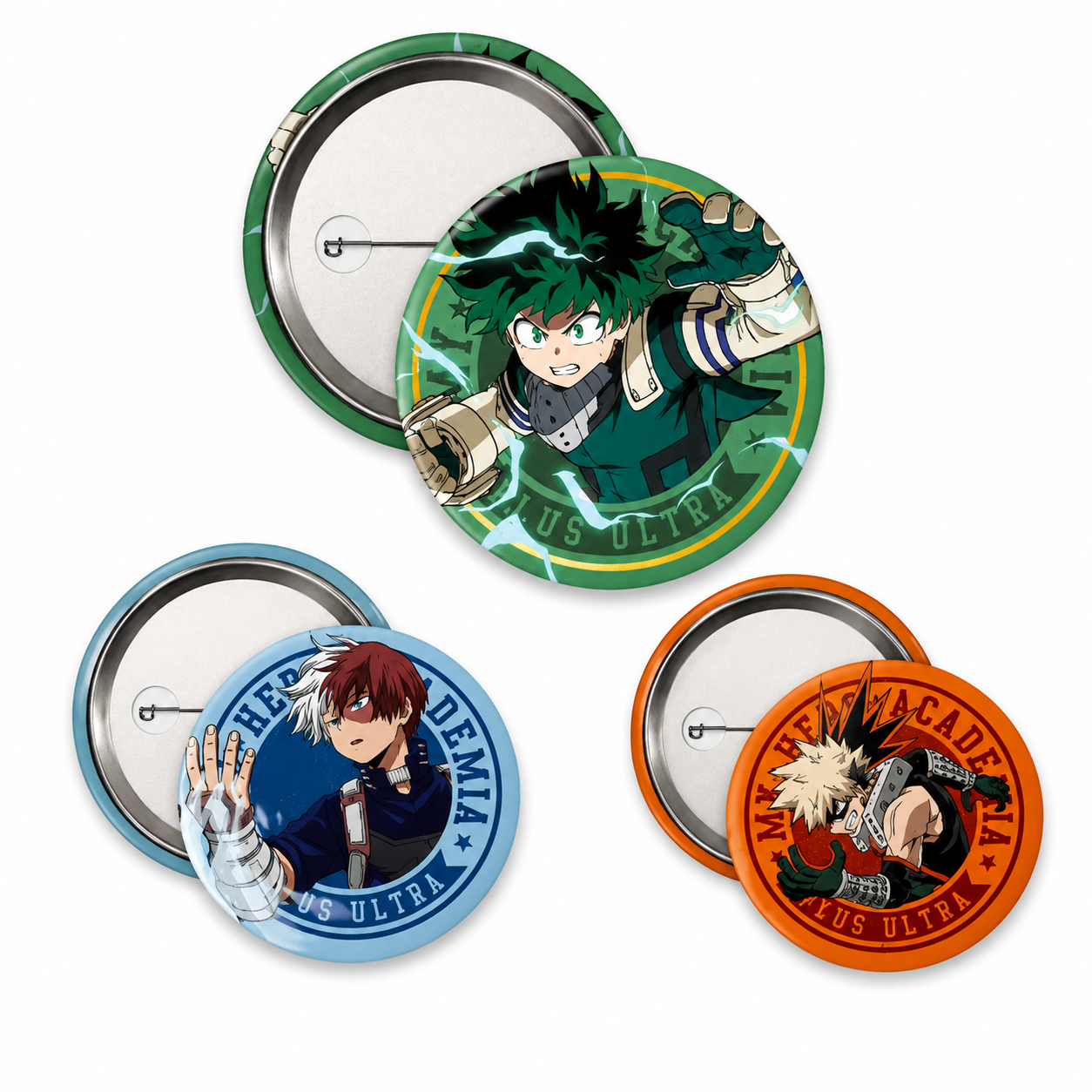 MY HERO ACADEMIA - Badge Pack - Midoriya, Bakugo & Todoroki