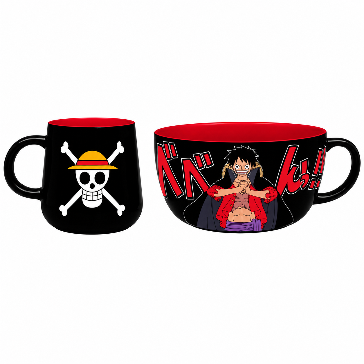 ONE PIECE - Breakfast Set Mug + Bowl - Luffy