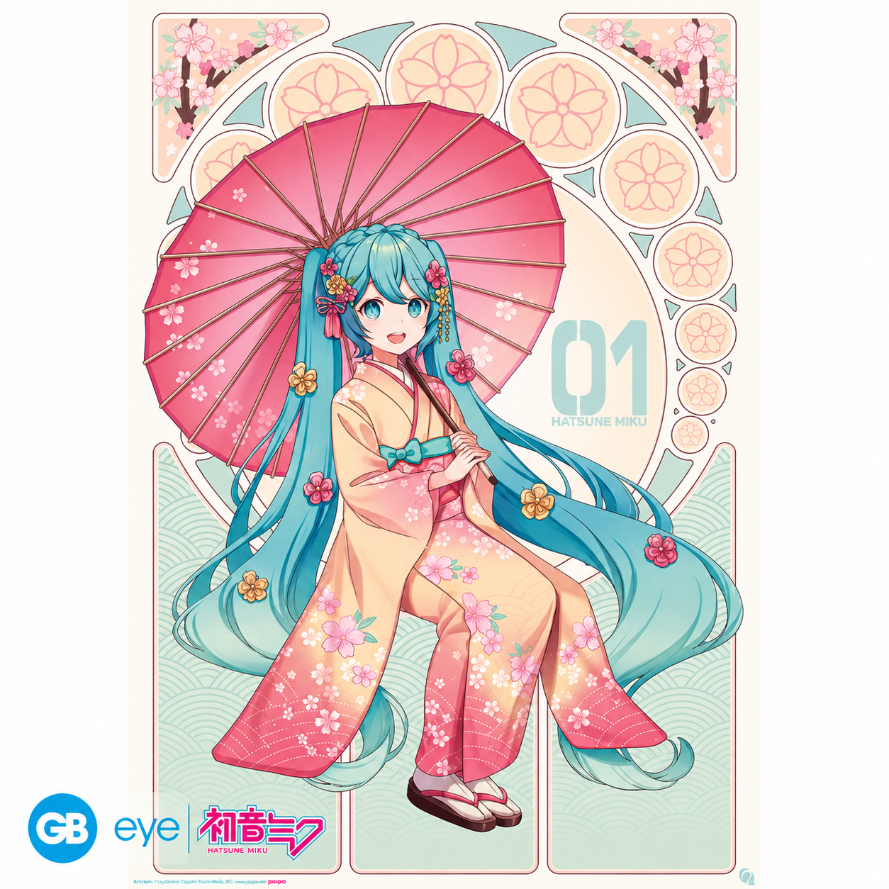HATSUNE MIKU - Poster Maxi 91.5x61 FSC MIX - Sakura Kimono