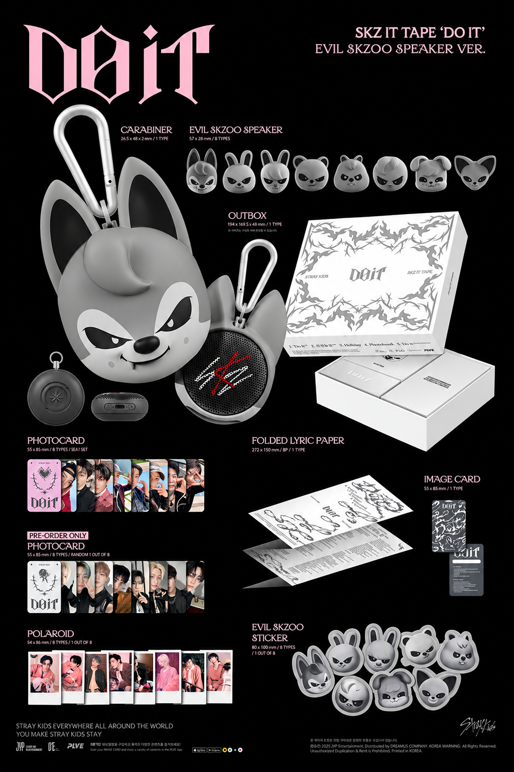 [Restock] Stray Kids - SKZ IT TAPE [DO IT] (EVIL SKZOO SPEAKER VER.)