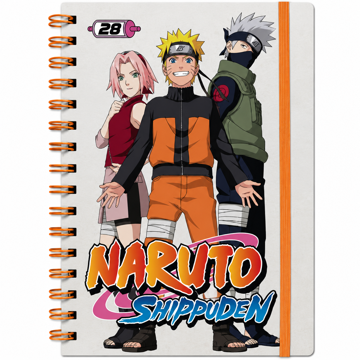 NARUTO SHIPPUDEN - Notebook A5 Spiral "Team 7 & Hokage"