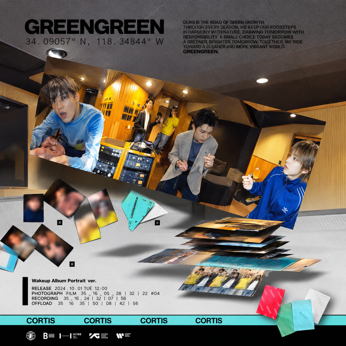 [WEVERSE POB] [PYPD BIRTHDAY PARTY] CORTIS – The 2nd EP [GREENGREEN] (Weverse Albums ver.) (Set)
