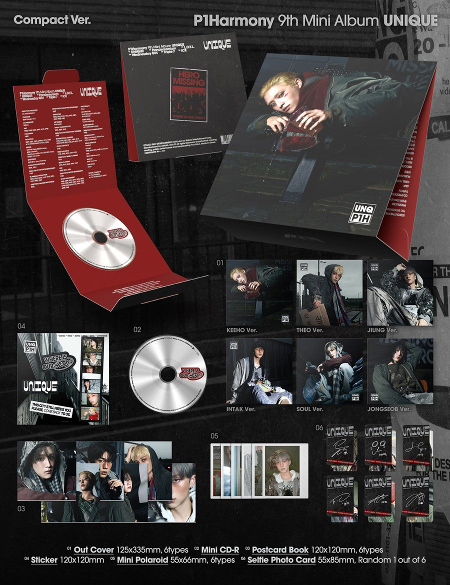 P1Harmony – 9th Mini Album [UNIQUE] (Compact Ver.)