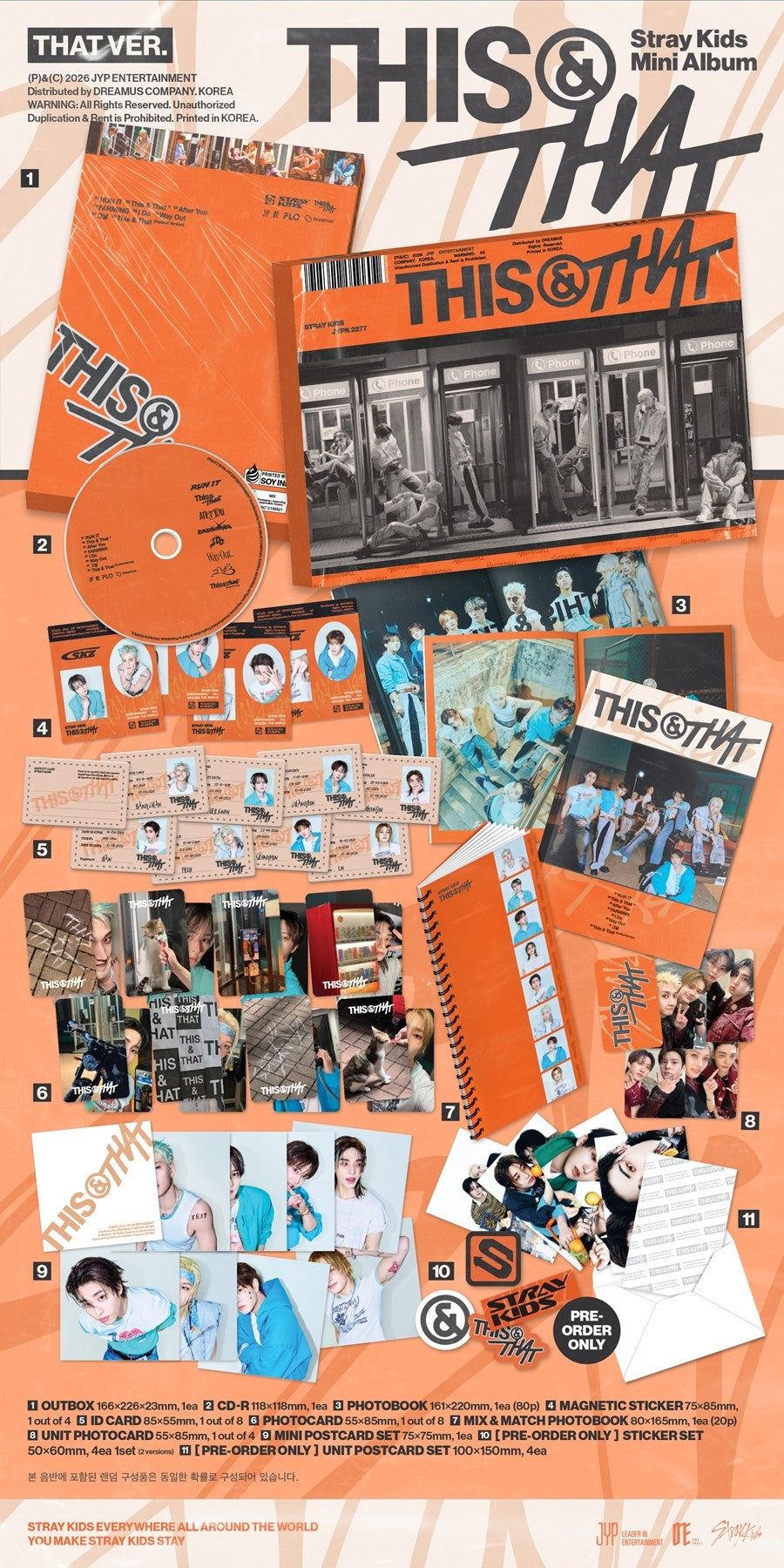 [SOUNDWAVE POB][2ND WEEK POP-UP LUCKY DRAW] Stray Kids – Mini Album [THIS & THAT] (Set)