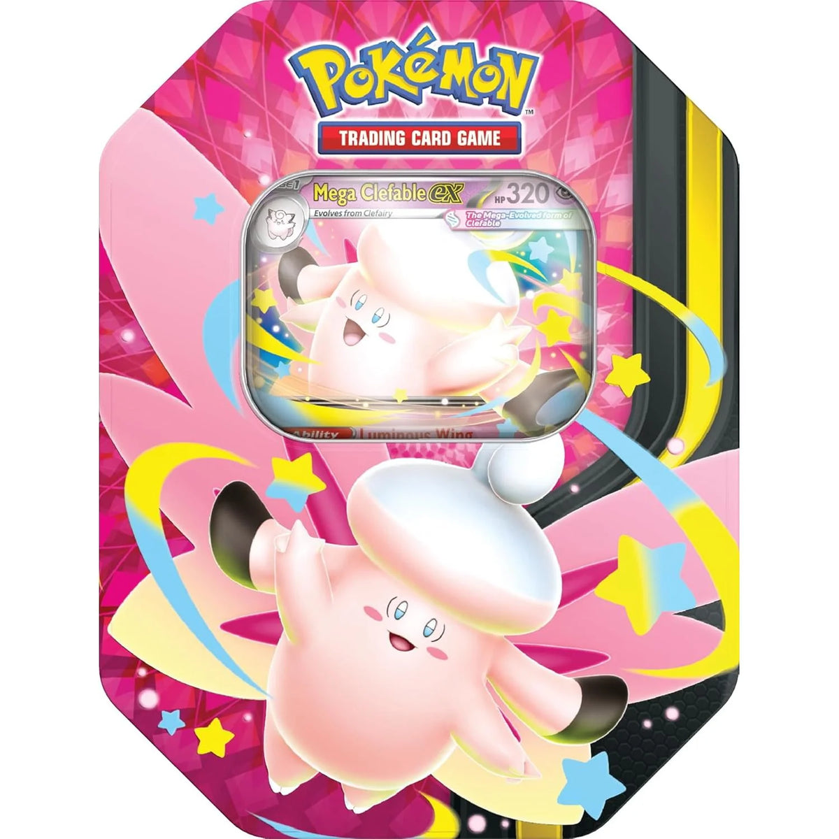 Pokémon Mega Moonlit Mega Clefable ex Tin
